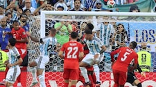 Alexis Mac Allister de fuerte cabezazo anota el primer gol de Argentina ante Suiza | VIDEO