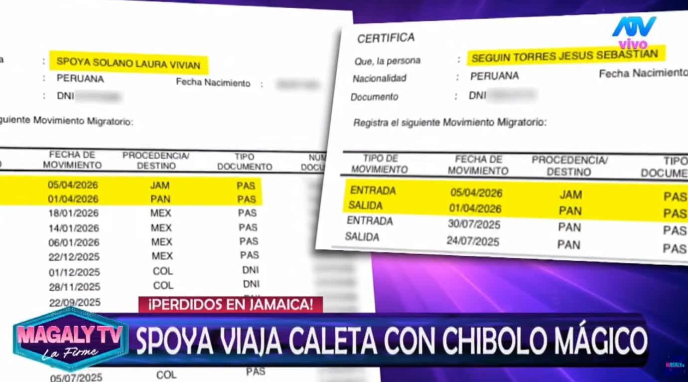 Laura Spoya y Sebastián Gálvez viajaron fuera de Perú por Semana Santa, pero ella solo mostró a su maquillador y a su mánager en redes.