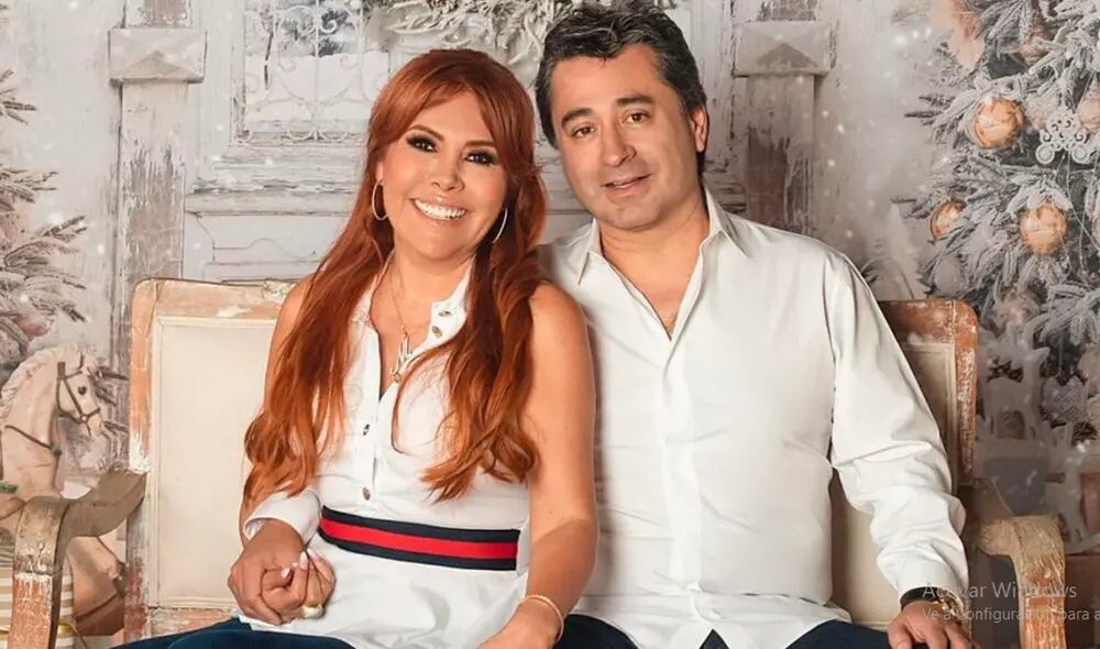 Magaly Medina junto a su esposo Alfredo Zambrano.