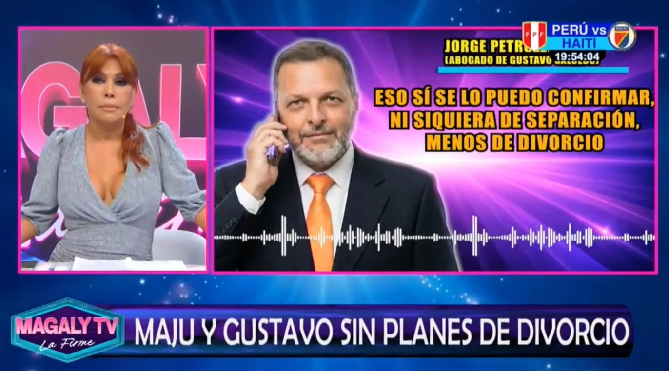 Abogado de Maju Mantilla y Gustavo Salcedo sobre el supuesto divorcio.