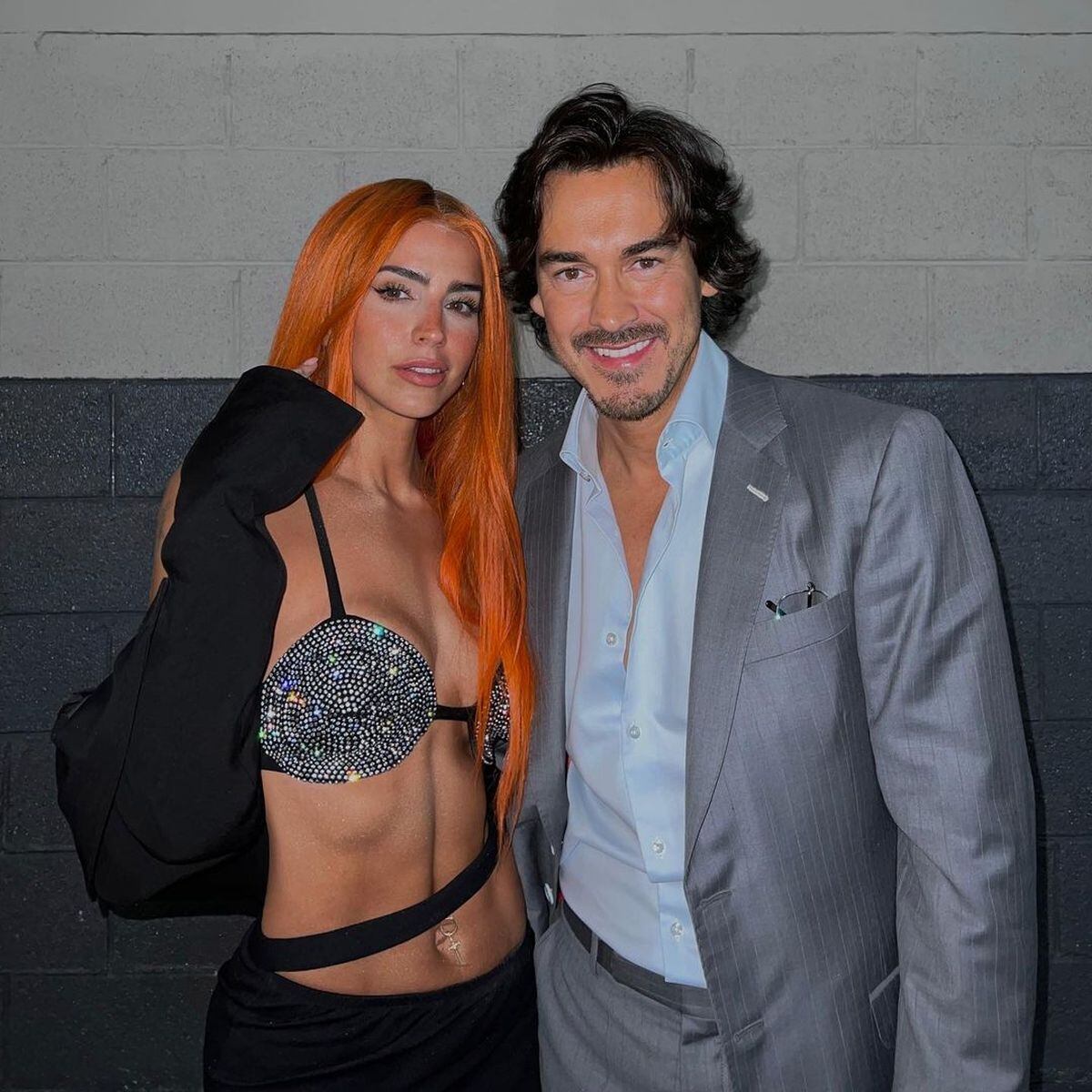 La actriz junto a su amada pareja (Foto Bárbara de Regil)