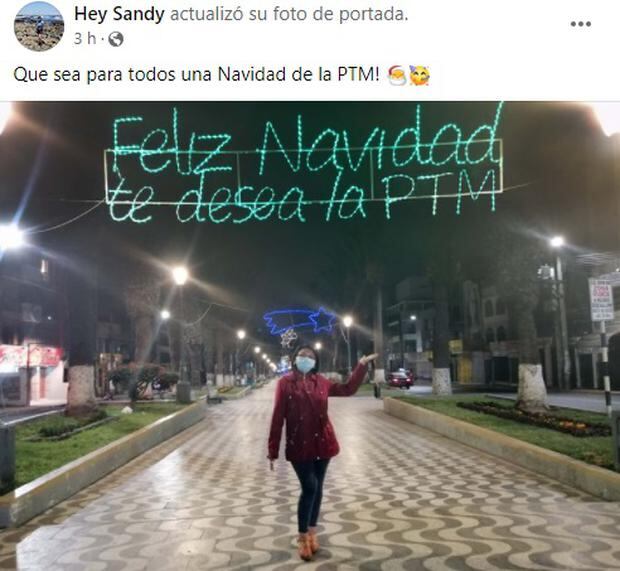 El curioso saludo de la Municipalidad Provincial de Tacna. Foto: Facebook