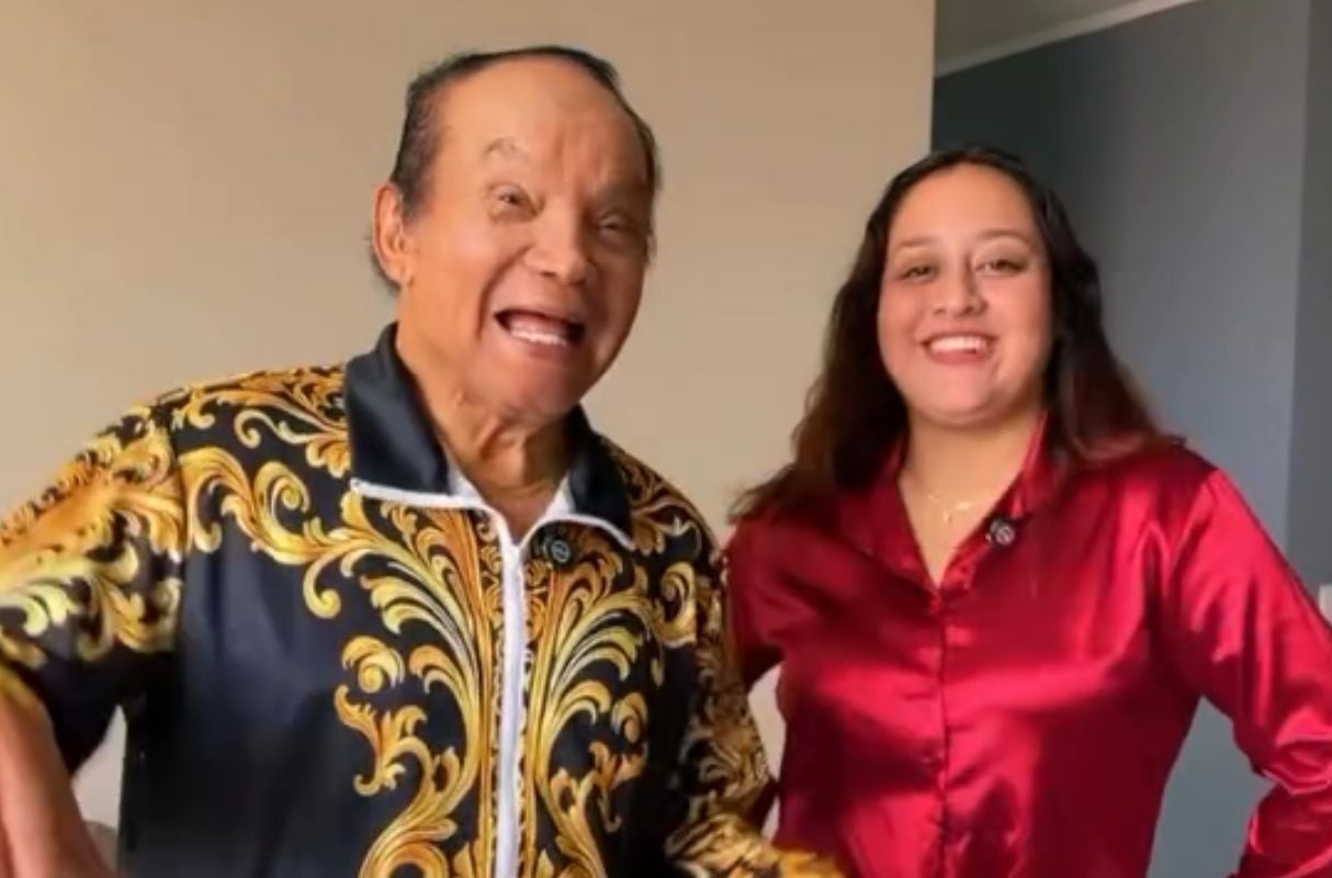 Melcochita y Heydi Amado.