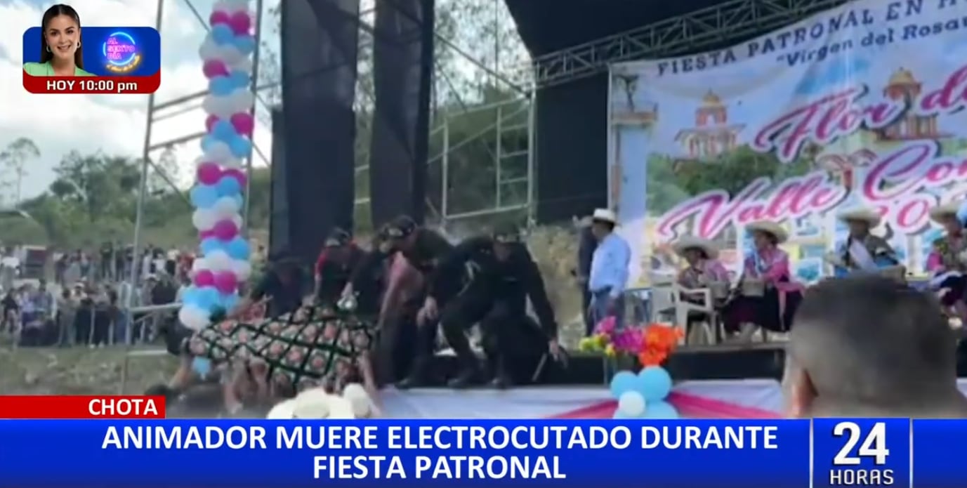 El comunicador de 34 años perdió la vida mientras trabajaba sobre el escenario.