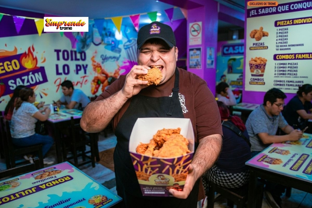 César cuenta que su pollo llegará a un mall y estará en todo el Perú. Foto: Joel Alonzo.