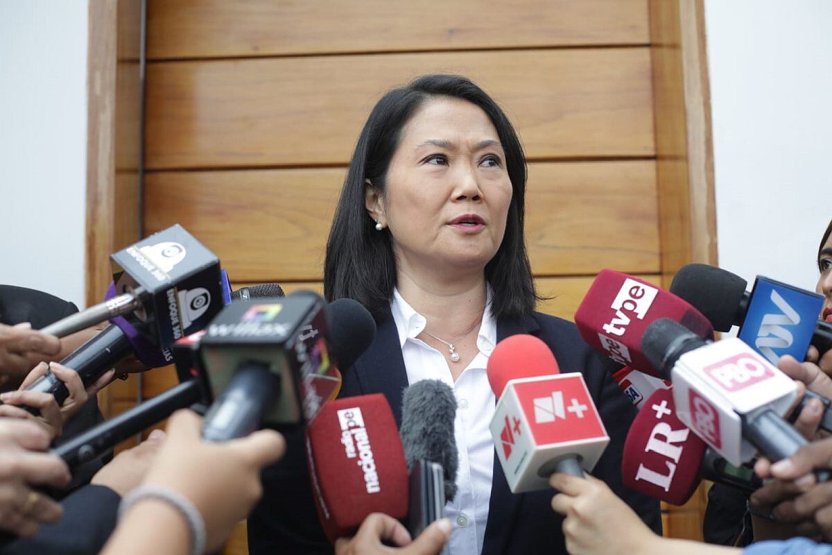 Keiko Fujimori se pronunció hace unos días luego que el TC emitiera una resolución sobre el hábeas corpus a favor de Alberto Fujimori. (Foto: Britanie Arroyo/ @photo.gec)