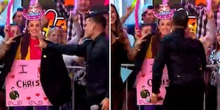 ¡Le dio su besito! Christian Domínguez bromea con Rebeca Escribens en su ausencia