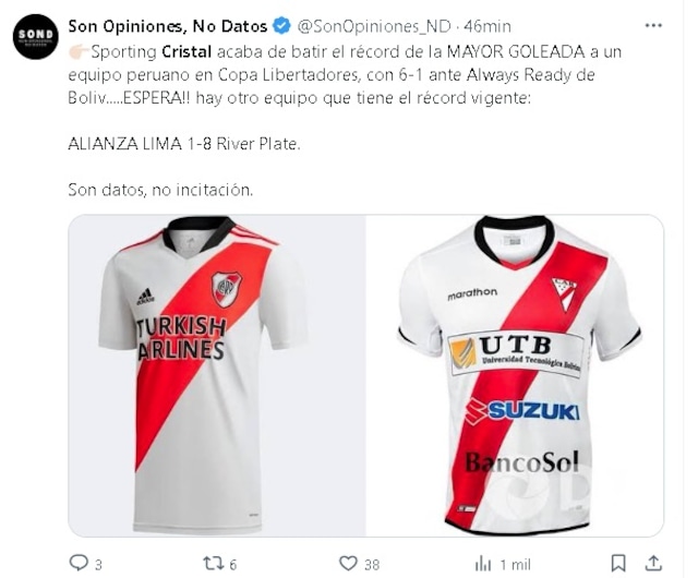 La derrota 6-1 de Sporting Cristal ante el Always Ready fue material para muchos memes en redes sociales.