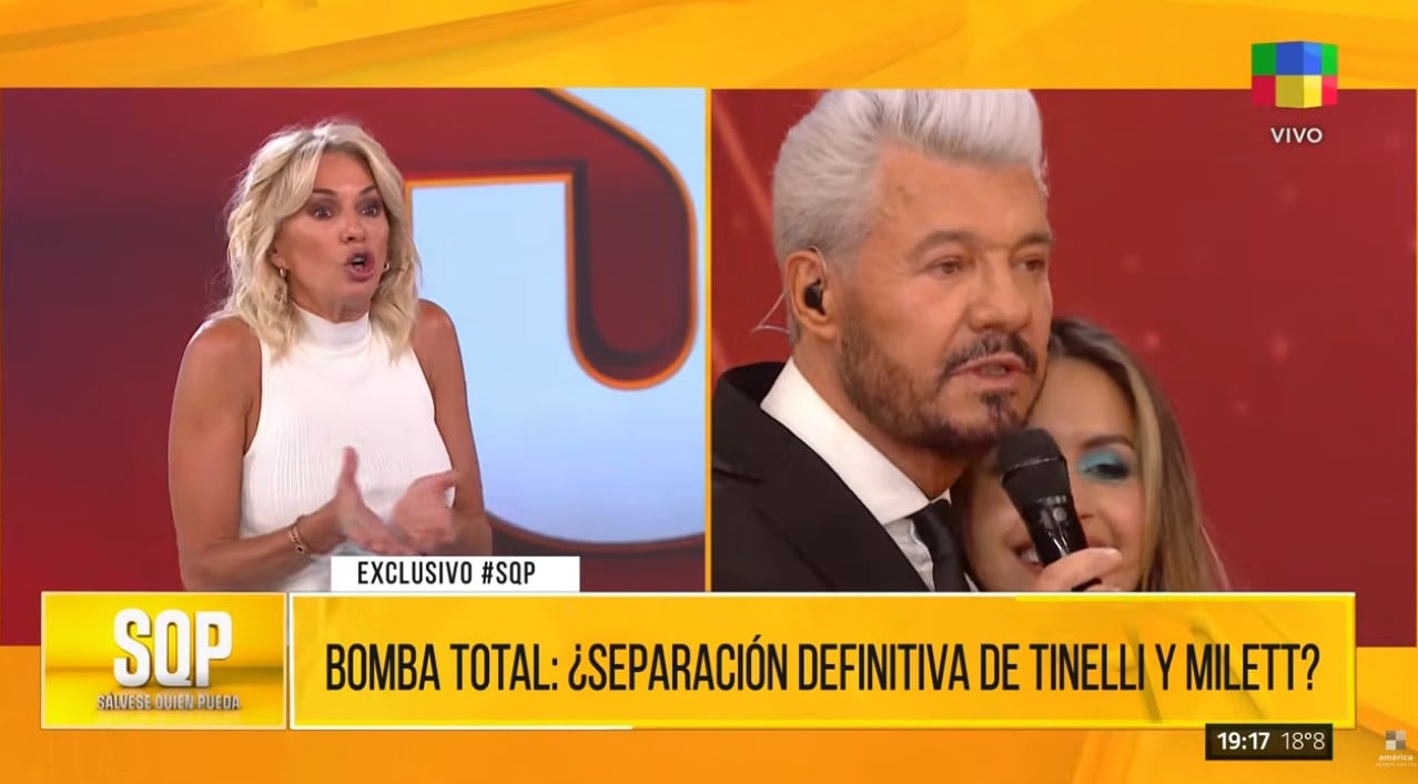 Milett y Tinelli estarían juntos por contrato, según Yanina Latorre.