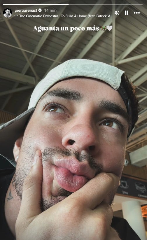 Piero Arenas comparte mensaje en su cuenta de Instagram.