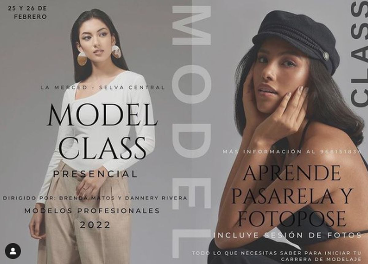 Gracias a su experiencia como modelo, enseña a otros lo que sabe (Foto: Brenda Matos Fadholi / Instagram)