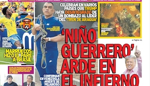 ‘NIÑO GUERRERO’ ARDE EN EL INFIERNO