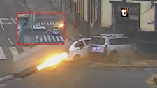 ¡Violento choque en Centro de Lima! Vehículo impactó contra restaurante y accidente dejó tres heridos