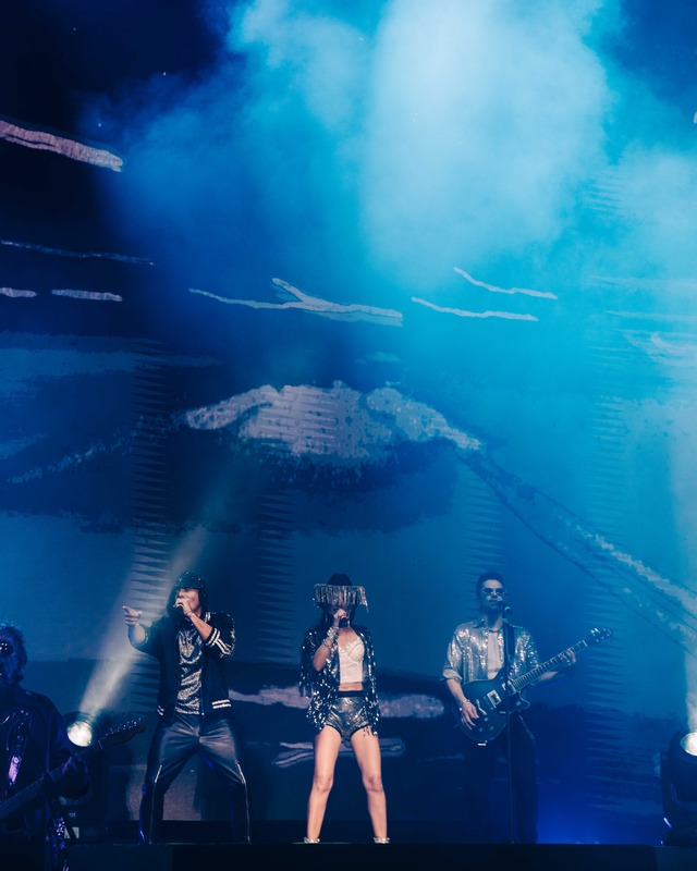 Camila Bordonaba, Benjamín Rojas y Felipe Colombo en su primera fecha en Lima. / Foto: Masterlive.