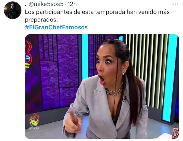 Memes Estreno nueva temporada de El Gran Chef: Famosos'