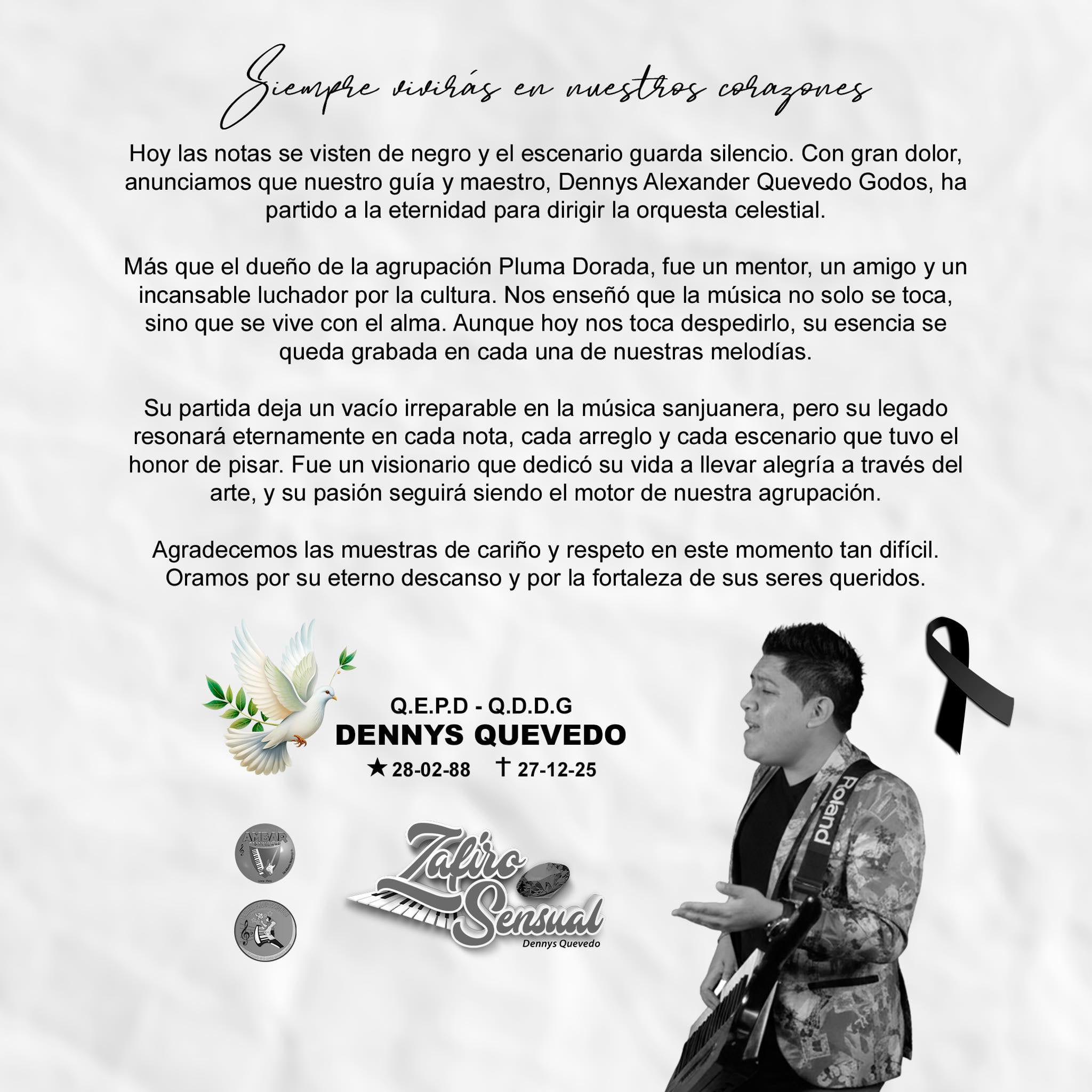 Falleció el líder de Zafiro Sensual. (Instagram)