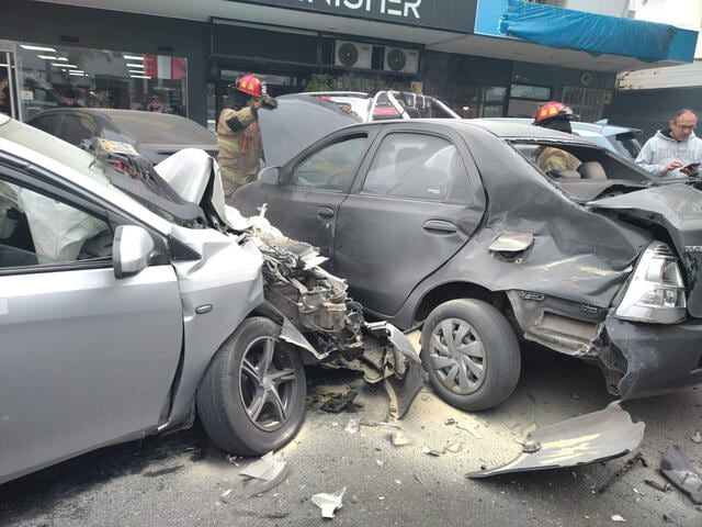 Accidente en Miraflores. Foto: Municipalidad de Miraflores