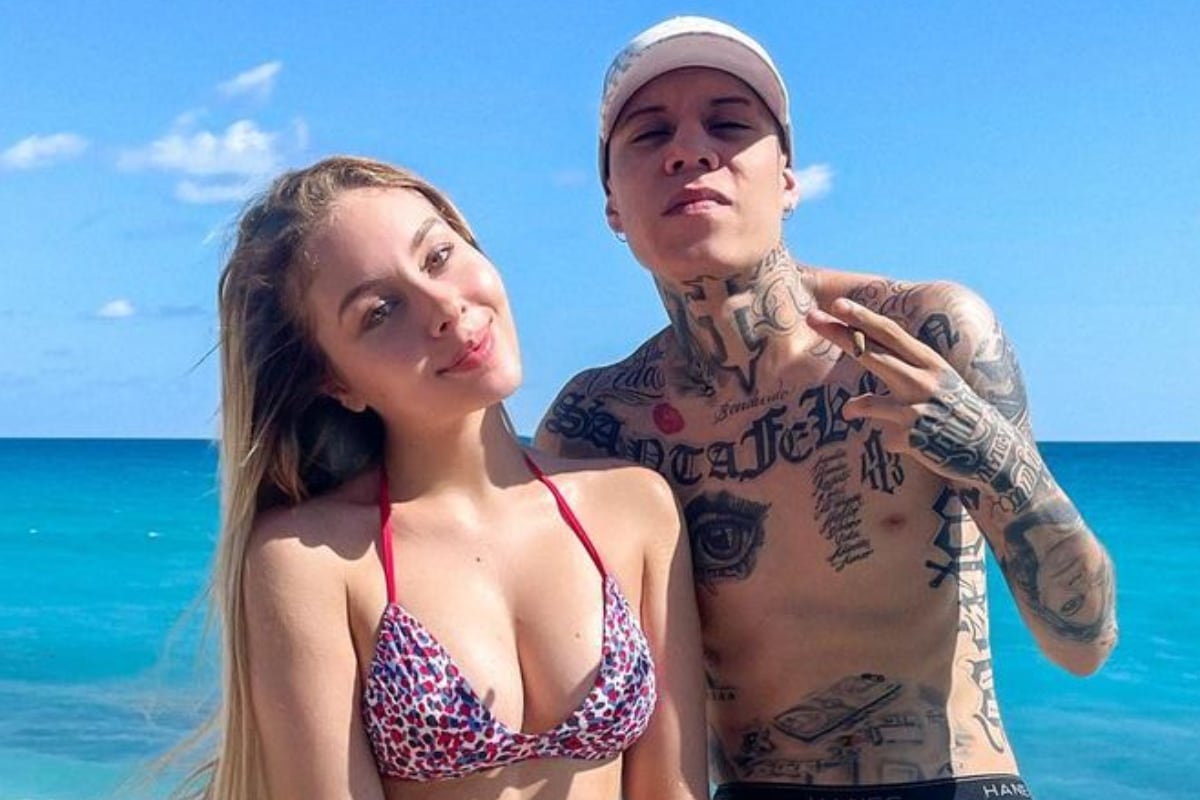 El rapero mexicano y su novia gozaron de unas buenas vacaciones en Cancún. (Foto: Maya Nazor / Instagram).