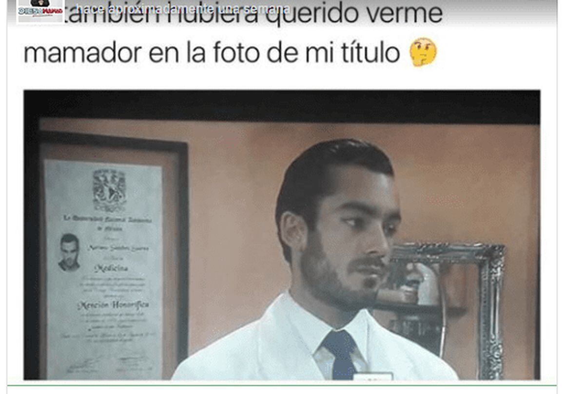 Aarón Díaz interpretó a Mariano Sánchez, un médico destacado, el mismo que tuvo un error en una de las escenas que grabó (Foto: Facebook)