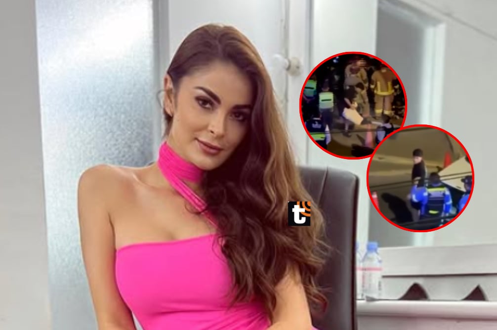 Captan a hombre sacando cosas del auto de Laura Spoya tras accidente.