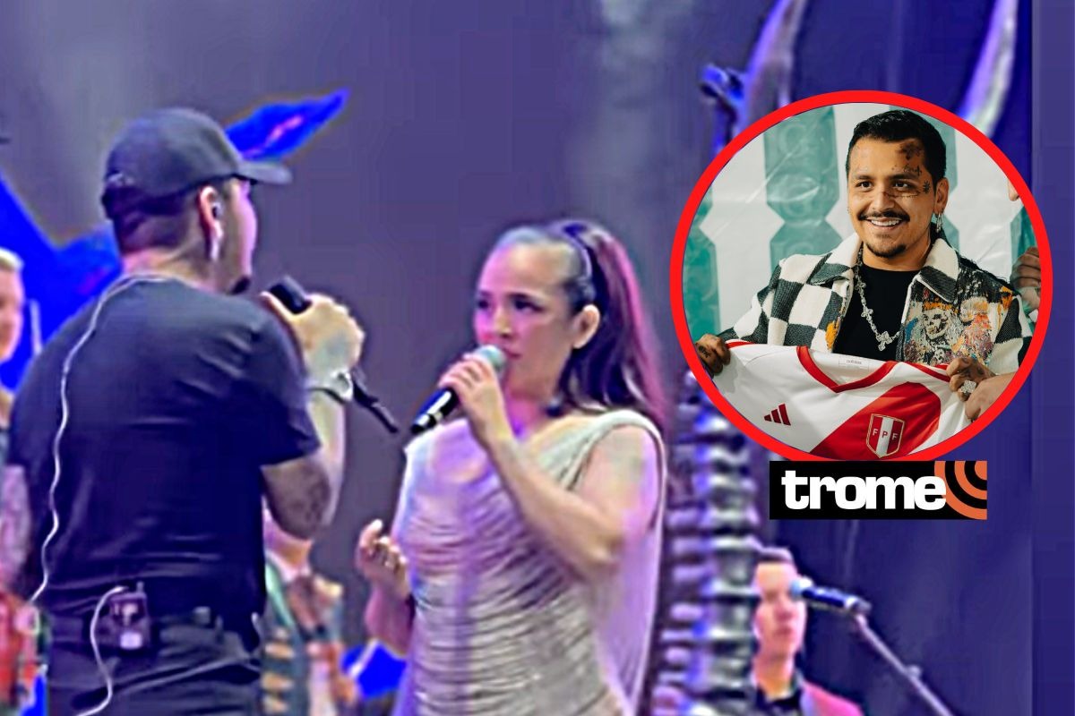 Daniela Darcourt y Christian Nodal cantaron ‘Probablemente’ en salsa durante concierto en Lima