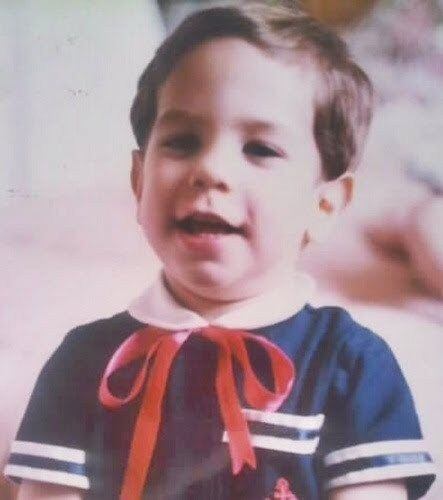 Christian Chávez de bebé (Foto: Twitter)