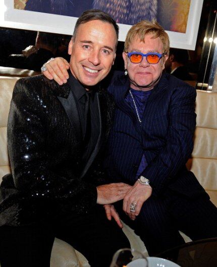 Elton John y David Furnish. (Foto: Getty Images)