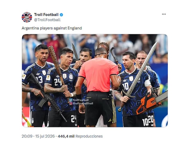 Memes de las remontada épica de Argentina a Inglaterra