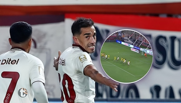 Gol de Lisandro Alzugaray, Universitario 1-0 FC Cajamarca. (Video: L1MAX)