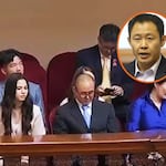 Es el gran ausente en la juramentación de su hermana, Keiko Fujimori