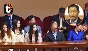 El gran ausente: la familia de Keiko Fujimori llegó al Congreso, pero Kenji no está presente para la toma de mando