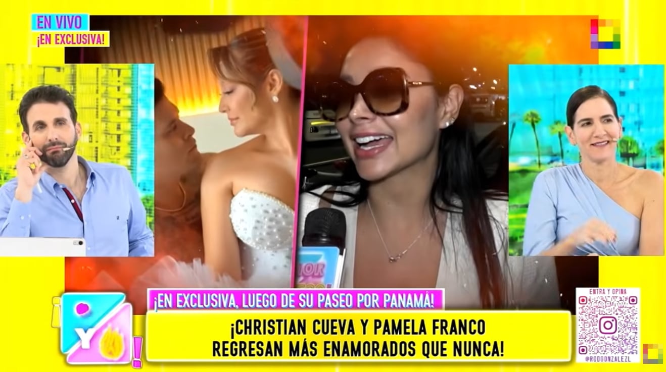 Pamela Franco desmiente que Christian Cueva le haya dado anillo durante viaje y se case como Christian Domínguez.