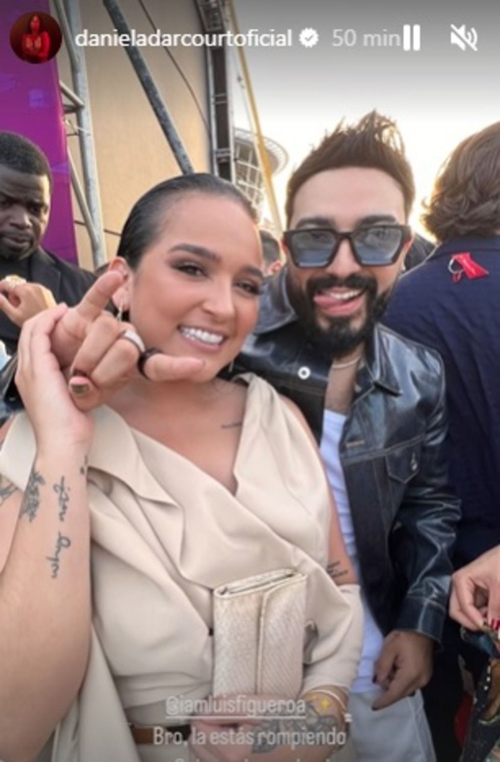 La cantante representó a Perú en los Premios Juventud 2023. (Foto: @danieladarcourtoficial).