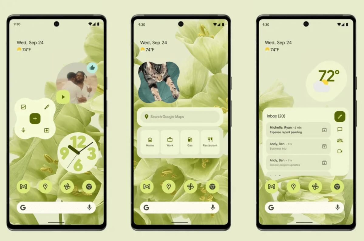 Dentro de las novedades está la introducción de Material You. | Foto: Android