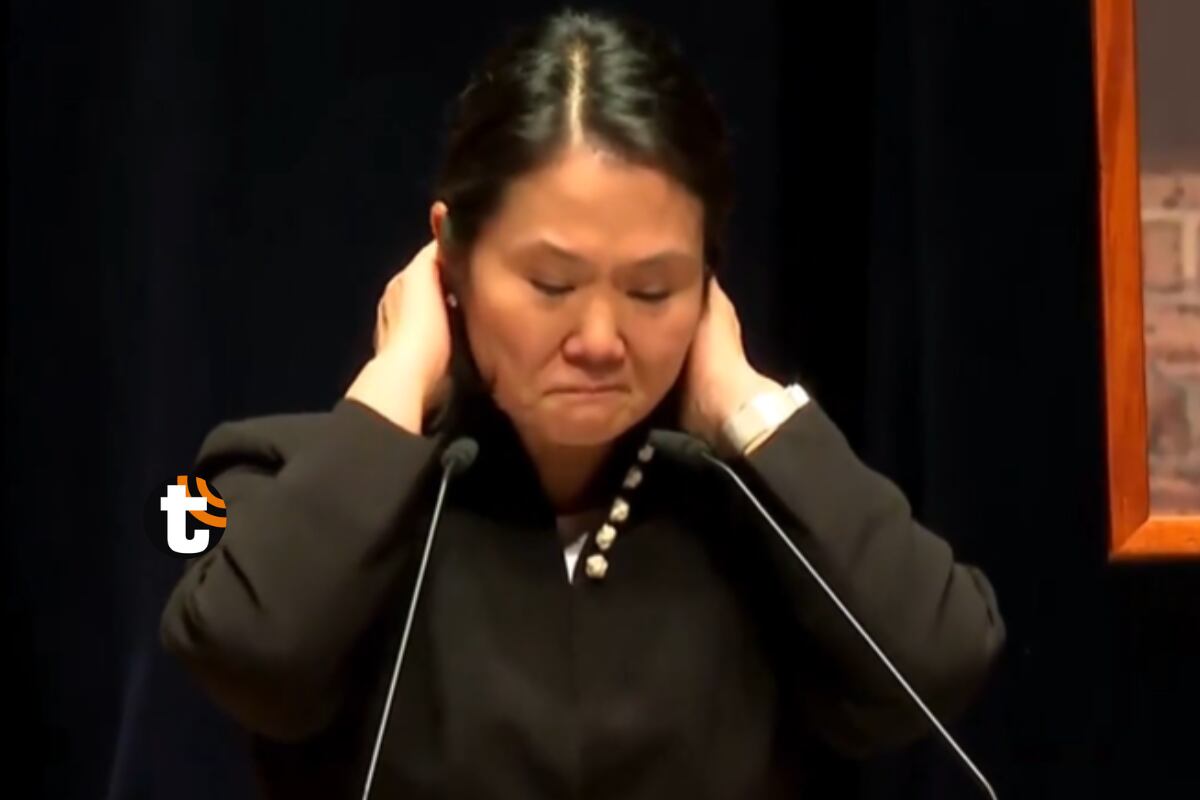 Keiko Fujimori en la misa de cuerpo presente de su padre