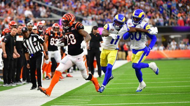 Postal del Super Bowl 2022, en donde Los Angeles Ram vencieron a Cincinnati Bengals (Foto: AFP)