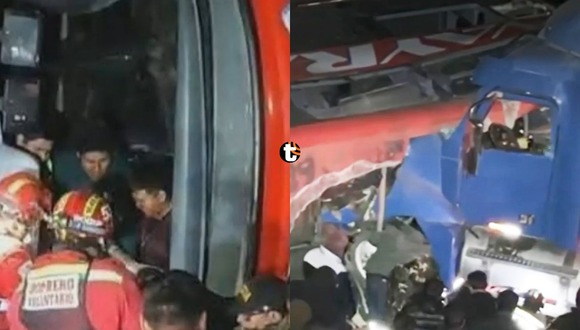 TROME | Choque de bus y tráiler deja 7 muertos en la vía Puno–Arequipa. Video: Canal N