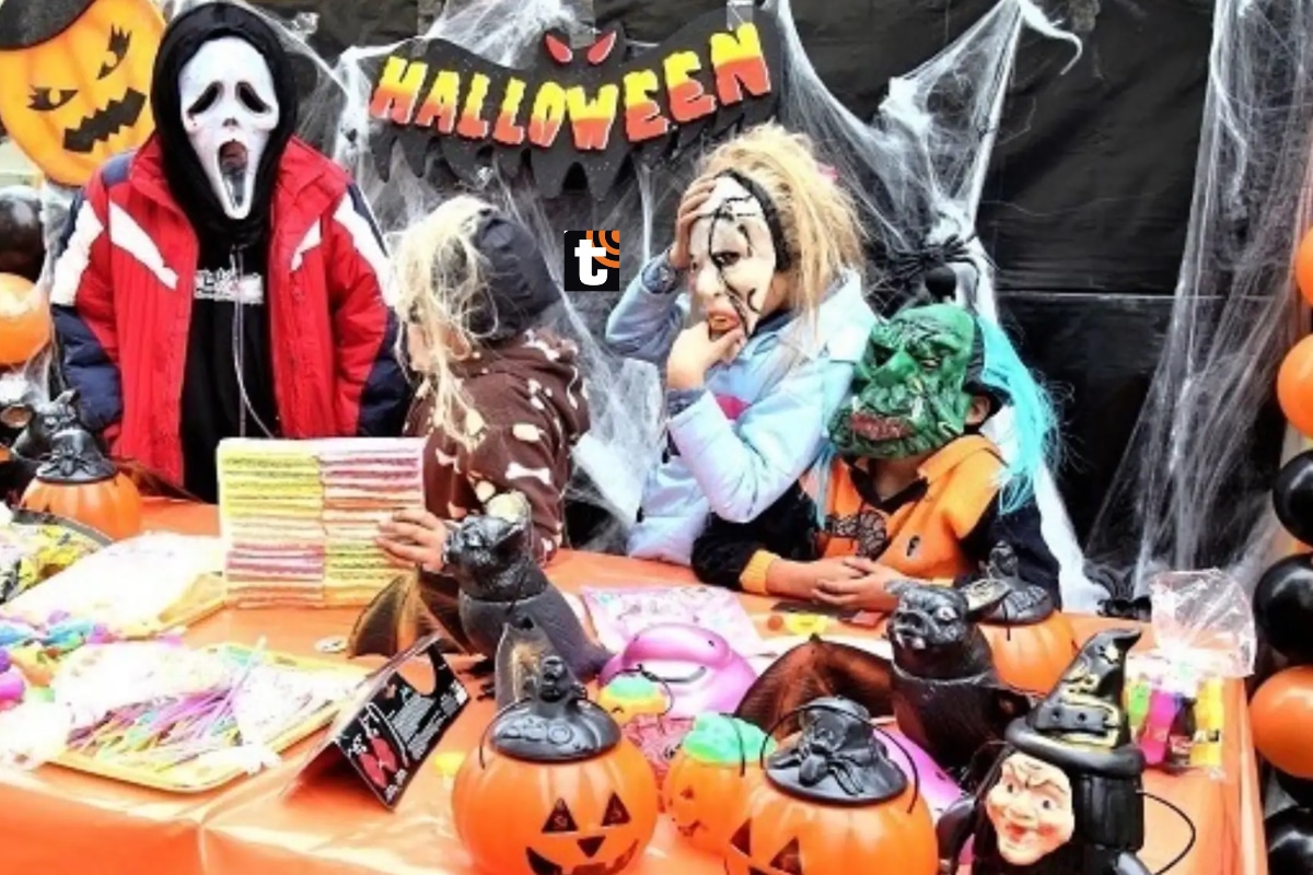 Niños por Halloween. (Foto Andina)