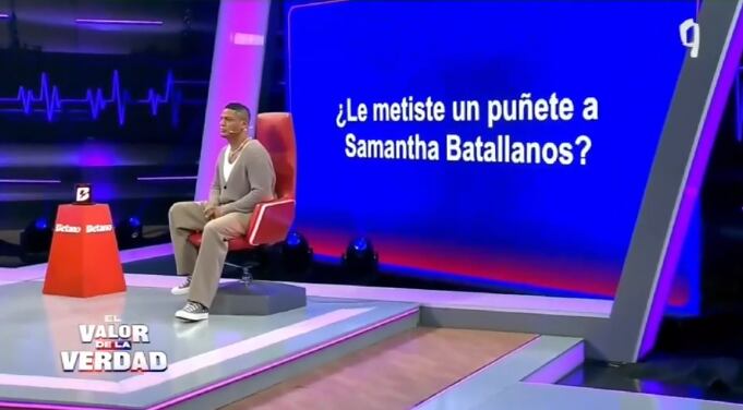 Jonathan Maicelo niega haberle dado un puñetazo a Samantha Batallanos.