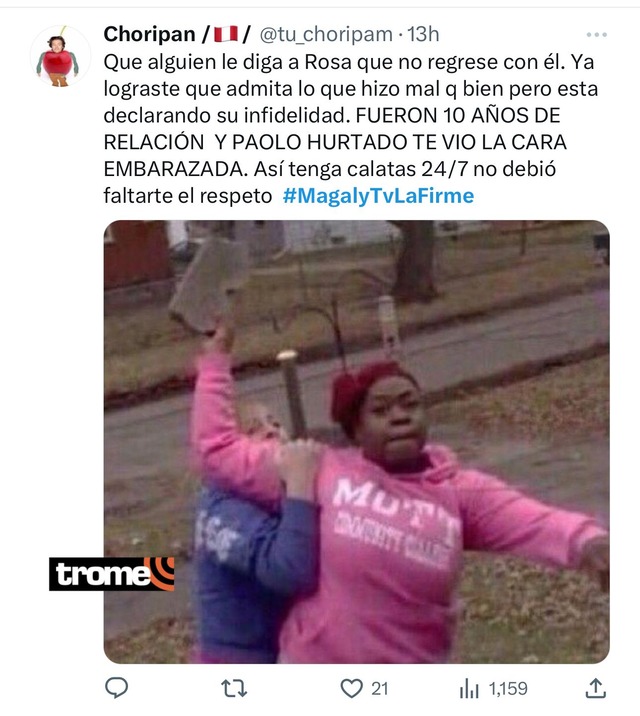 Paolo Hurtando en entrevista con Magaly Medina sobre Jossmery Toledo