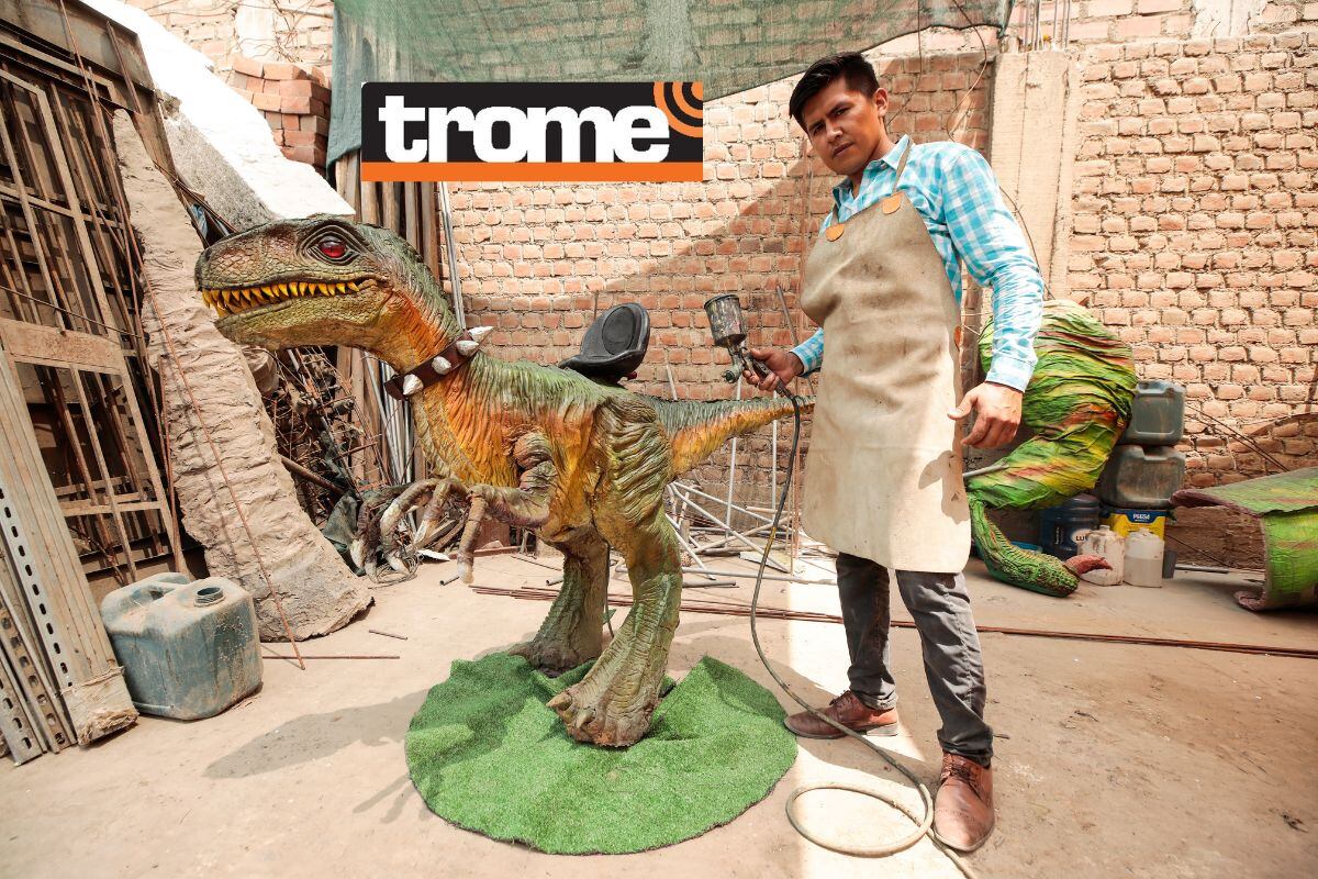 Joven de Carabayllo también ha elaborados esculturas de los personajes de Marvel. Fotos: Lenin tadeo / Trome.