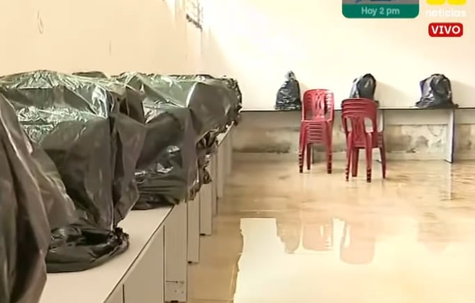 Material informático fue arruinado por inundación. (Latina Noticias)