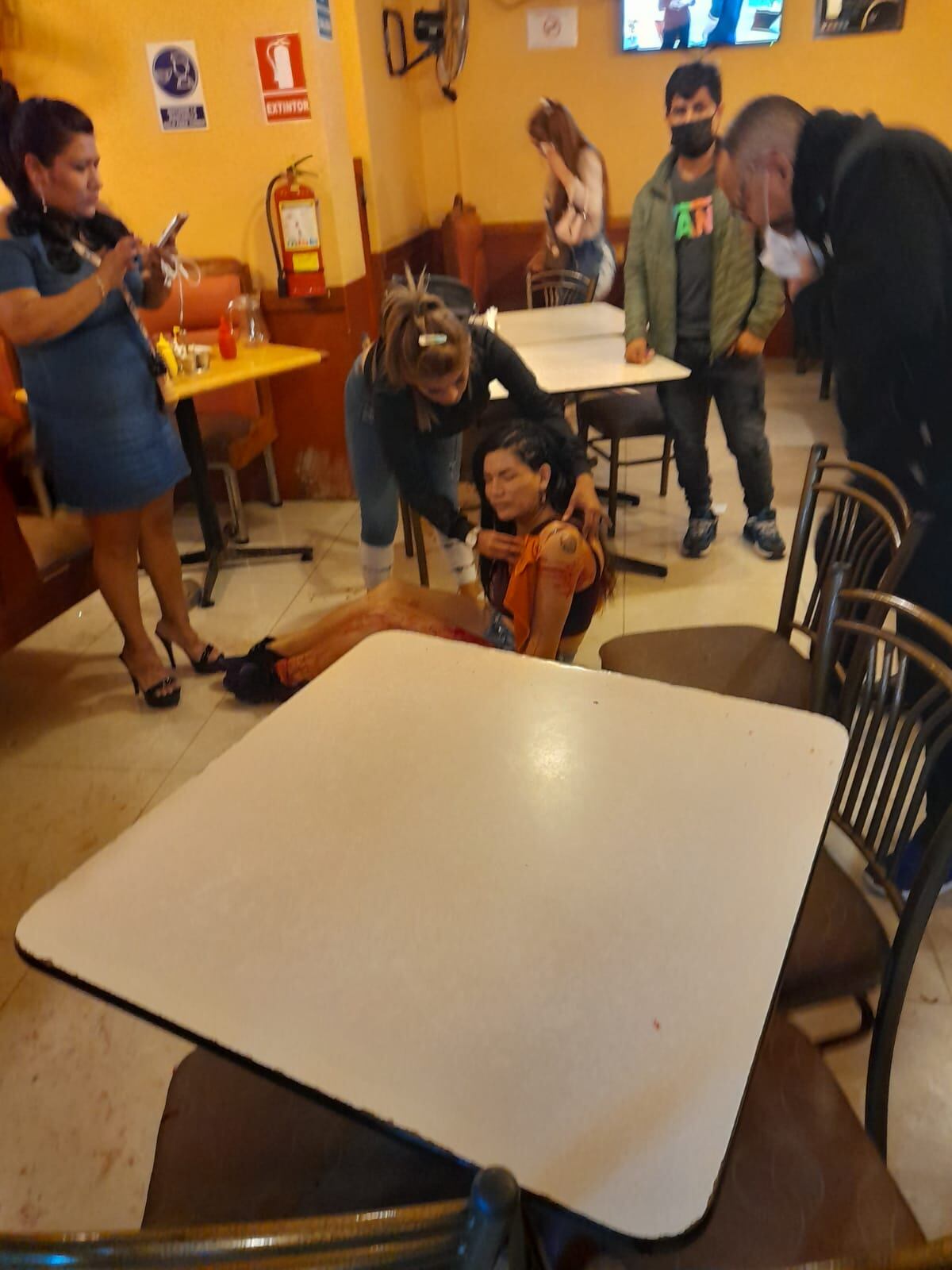 Víctima del ataque del sicario.