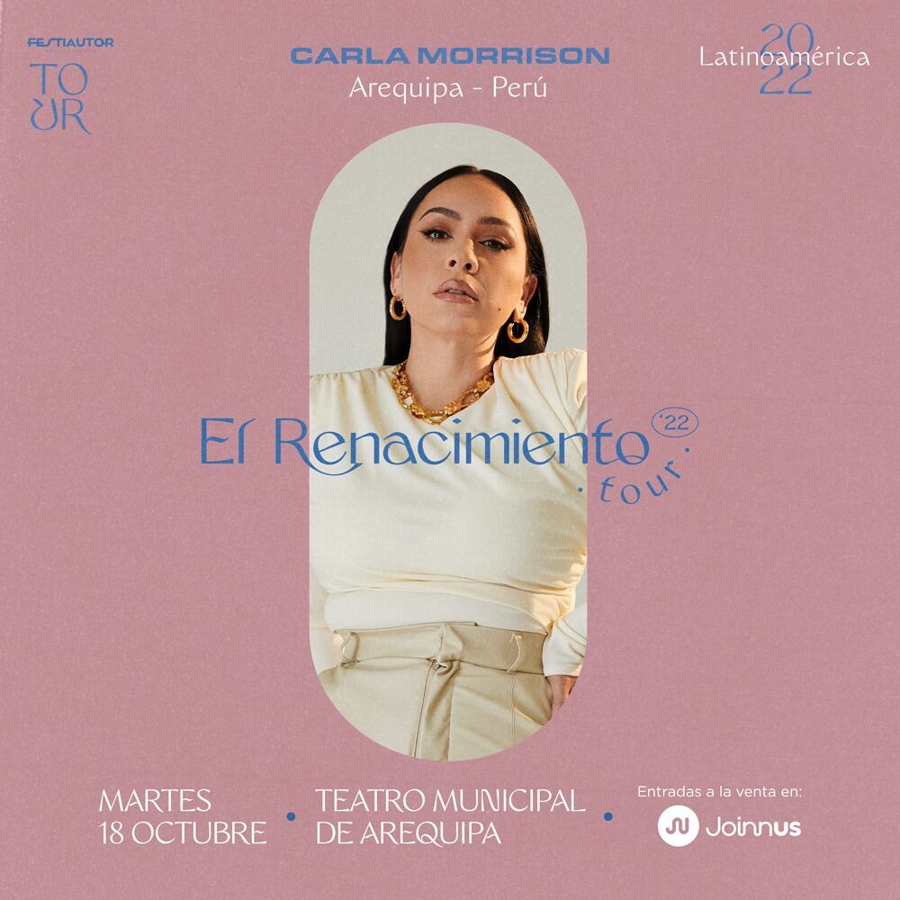 Carla Morrison se presentará el martes 18 de octubre en Arequipa, y el 19 en Lima