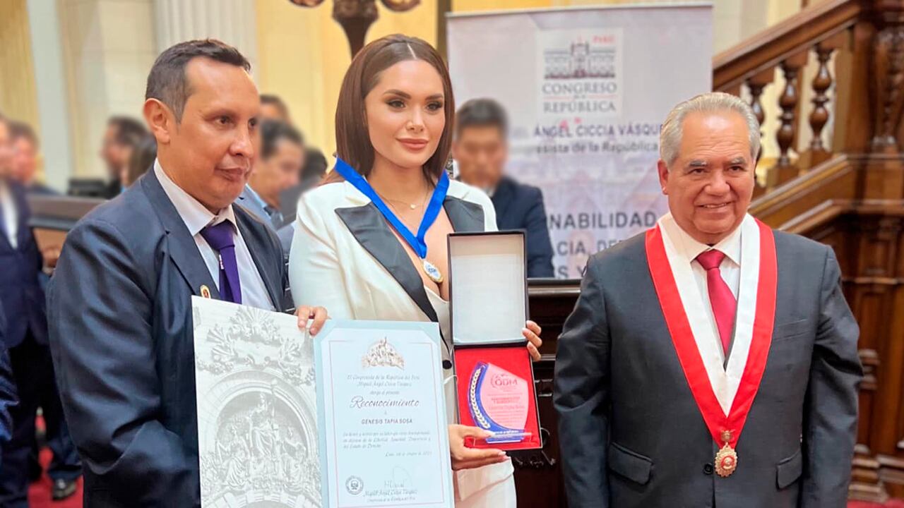 Congreso de la República del Perú otorga reconocimiento a Génesis Tapia: "Dios cumple sus promesas"