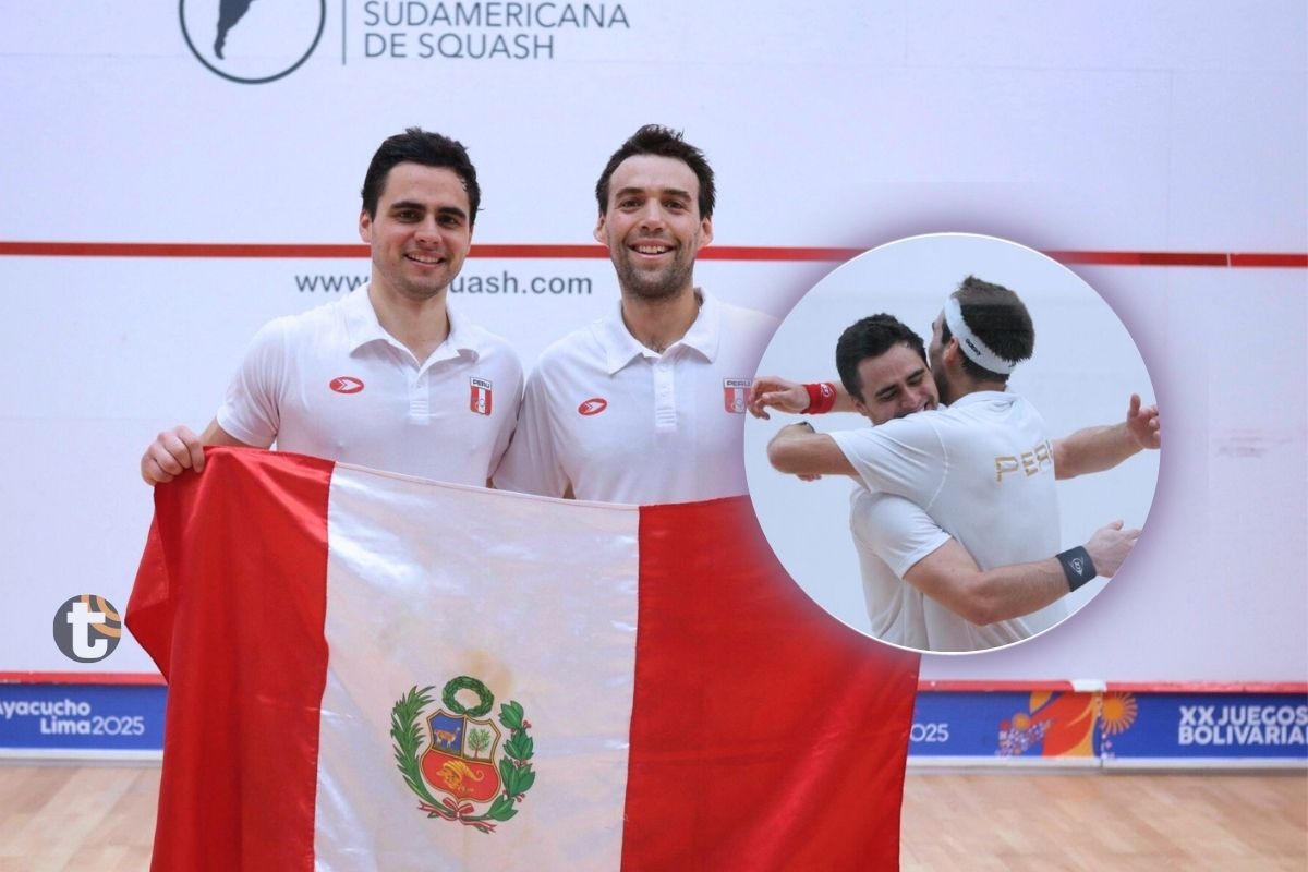 Dupla peruana se baló de oro en Squash masculino en Bolivarianos (Foto @Ipd)