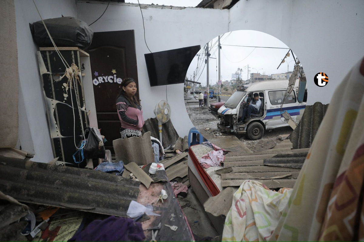 Imágenes de desolación y devastación tras la explosión en grifo de Villa María del Triunfo. Fotos: Joel Alonzo/ @photo.gec