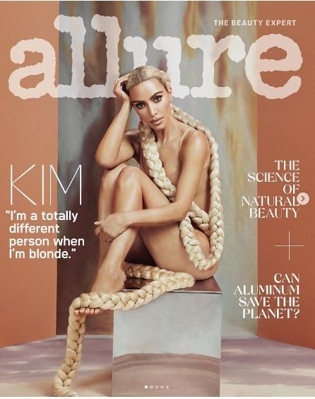 La famosa modelo será portada de la revista "Allure" en agosto del 2022 (Foto: Kim Kardashian / Instagram)