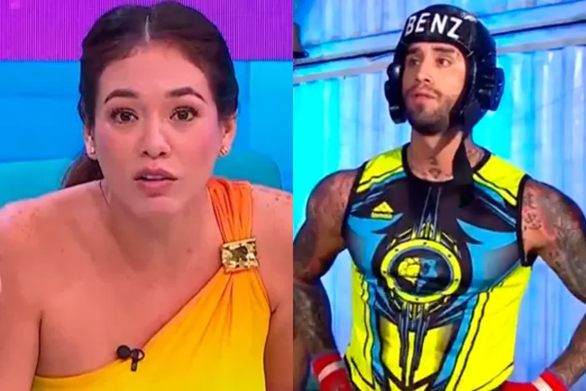 Jazmín Pinedo y Jota Benz protagonizan nuevo cruce en televisión. (Foto: Captura/América Noticias)