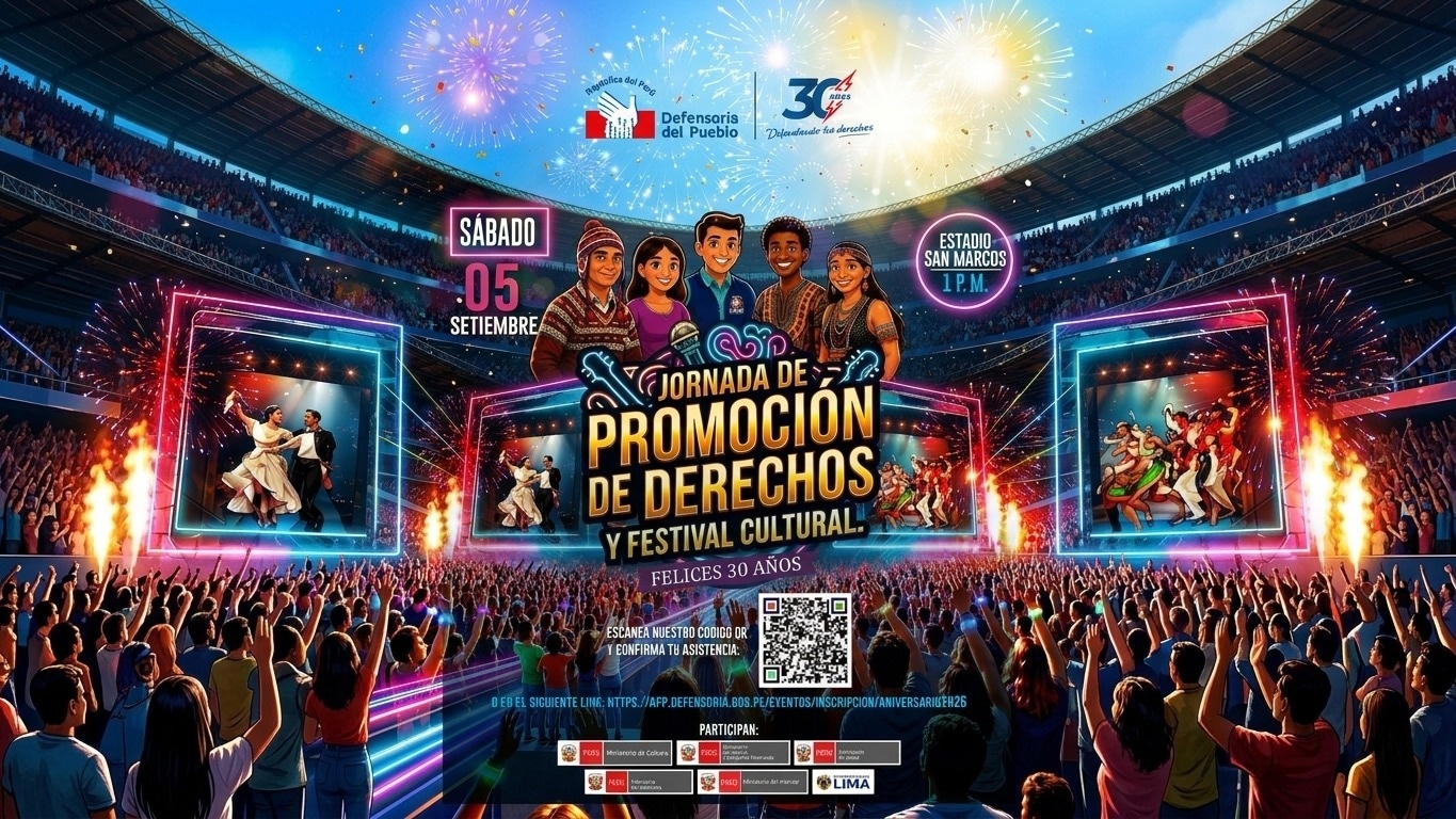Defensoría del Pueblo celebrará sus 30 años de servicio a la población.